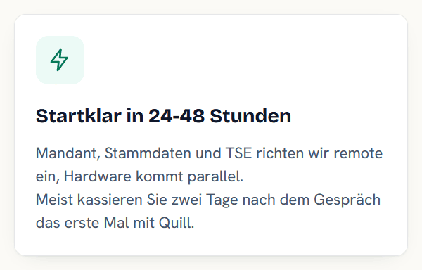 digitale Kassenorganisation für Betriebe