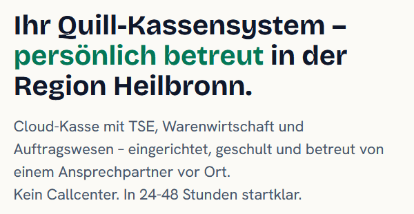 professionelle Beratung für Kassensysteme