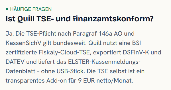 rechtssichere Kassenlösung mit TSE